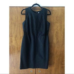 Black dress with eyelet detailing